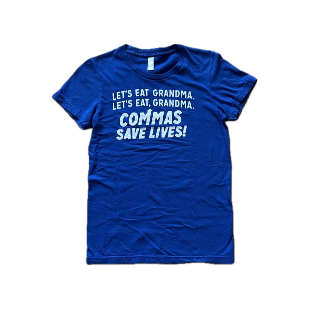 American Apparel Commas Save Lives T-Shirt